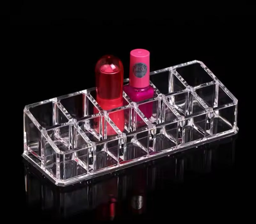 Lipstick Display Stand Holder, Acrylic Lipstick Storage Box, Acrylic Makeup Organizer, Desktop Lipstick Display Storage Box, Cosmetic Nail Polish Storage Rack, Desktop Dressing Table for Lip Glaze Brushes Bottles Lipstick Display Stand Holder, Acrylic Lipstick Storage Box, Acrylic Makeup Organizer, Desktop Lipstick Display Storage Box, Cosmetic Nail Polish Storage Rack, Desktop Dressing Table for Lip Glaze Brushes Bottles